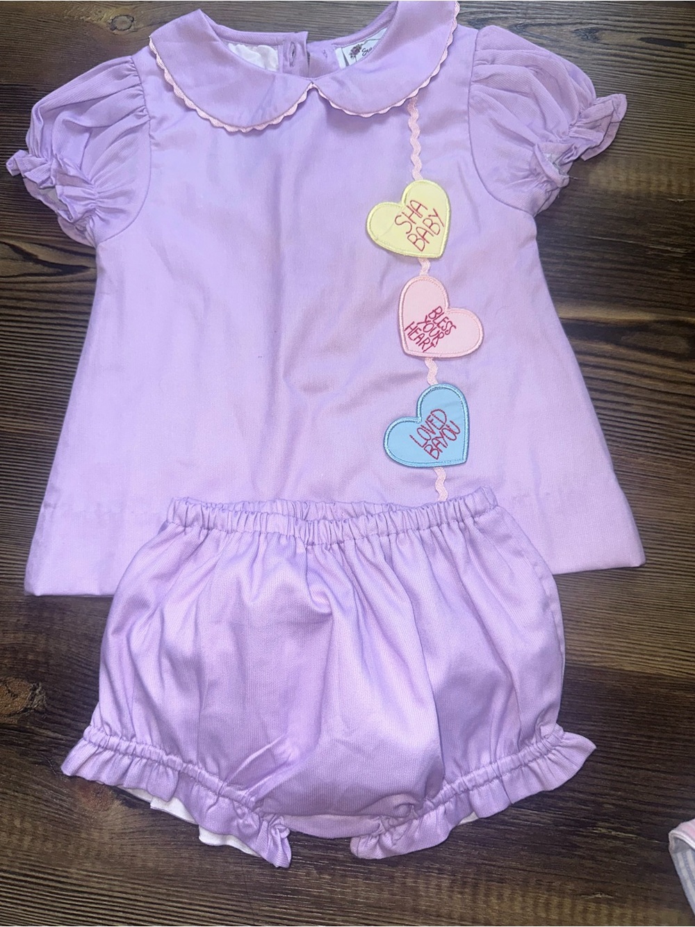 Seaux Smocked Valentines Set